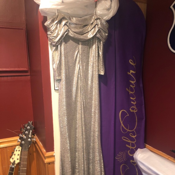 Silver/Gold Special Occassion Gown - Picture 2 of 2